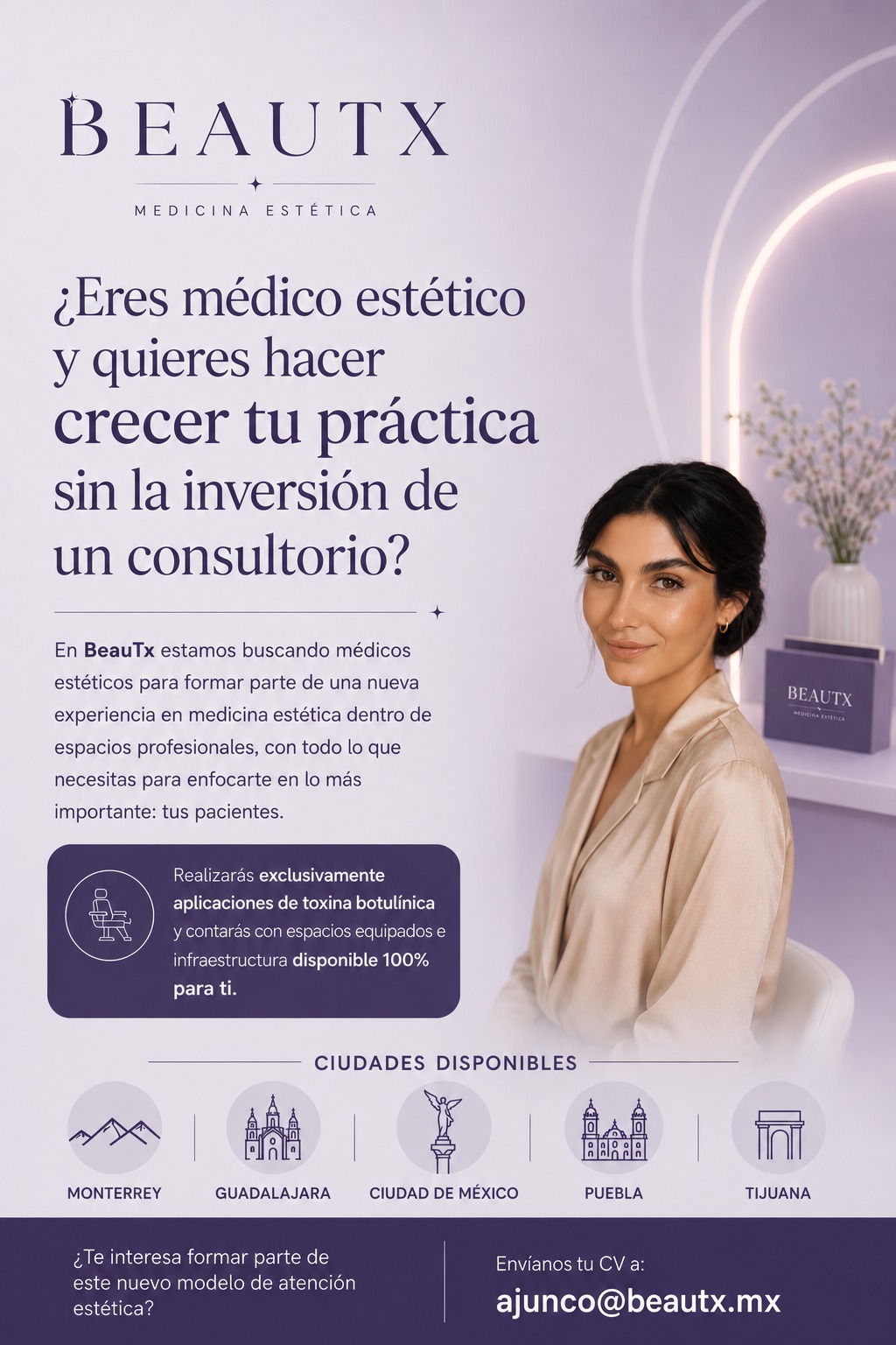 Médico Estético — Toxina Botulínica · BeauTx
